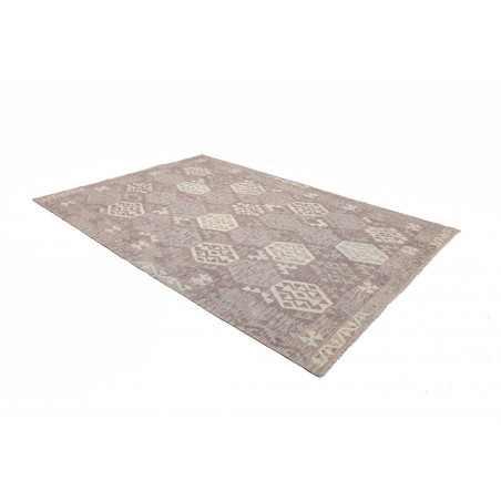 Tappeto Kilim Afghanistan beige bianco 206x290