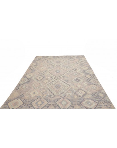 Tappeto Kilim Afghanistan azzurro bianco 211x294