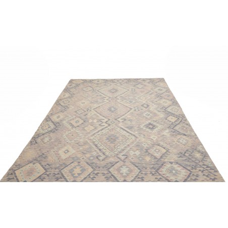 Tappeto Kilim Afghanistan azzurro bianco 211x294
