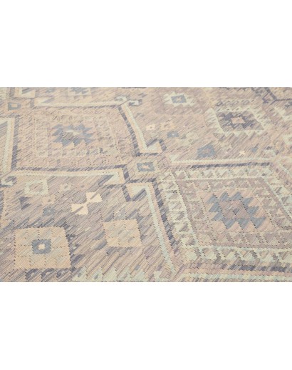 Tappeto Kilim Afghanistan azzurro bianco 211x294