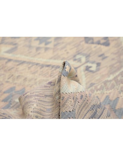 Tappeto Kilim Afghanistan azzurro bianco 211x294