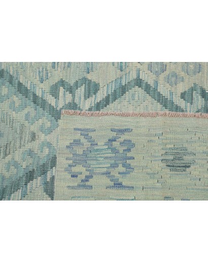 Tappeto Kilim Afghanistan azzurro 263x289