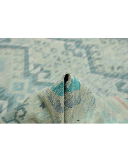 Tappeto Kilim Afghanistan azzurro 263x289