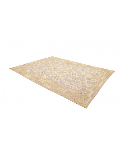 Tappeto Kilim Afghanistan giallo marrone 220x297