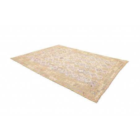 Tappeto Kilim Afghanistan giallo marrone 220x297