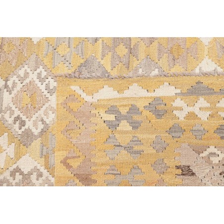 Tappeto Kilim Afghanistan giallo marrone 220x297