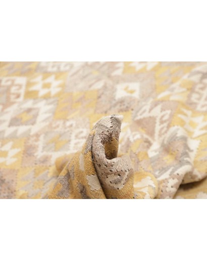 Tappeto Kilim Afghanistan giallo marrone 220x297