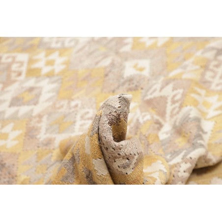 Tappeto Kilim Afghanistan giallo marrone 220x297