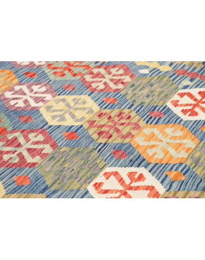 Tappeto Kilim Afghanistan marrone grigio 206x298