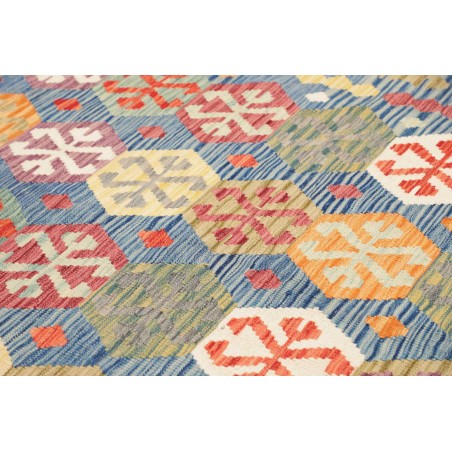 Tappeto Kilim Afghanistan marrone grigio 206x298