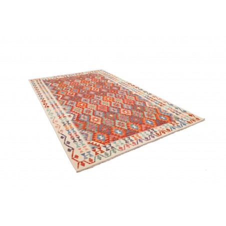 Tappeto Kilim Afghanistan marrone rosso 204x300