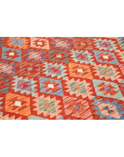 Tappeto Kilim Afghanistan marrone rosso 204x300