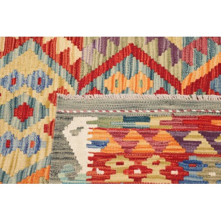 Tappeto Kilim Afghanistan marrone azzurro 207x292