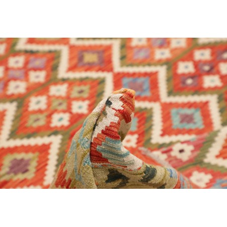 Tappeto Kilim Afghanistan marrone arancione 206x305