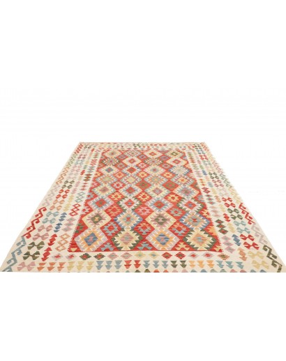 Tappeto Kilim Afghanistan giallo marrone 208x291