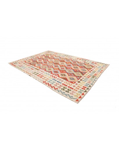 Tappeto Kilim Afghanistan giallo marrone 208x291