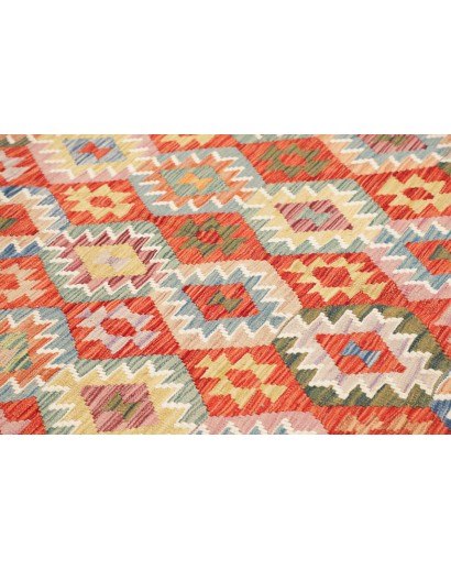 Tappeto Kilim Afghanistan giallo marrone 208x291