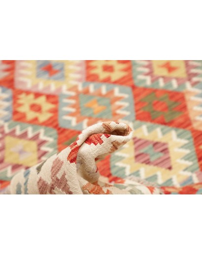 Tappeto Kilim Afghanistan giallo marrone 208x291