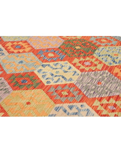 Tappeto Kilim Afghanistan marrone grigio 208x301