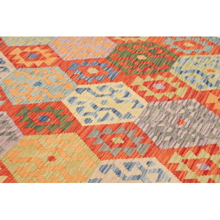Tappeto Kilim Afghanistan marrone grigio 208x301
