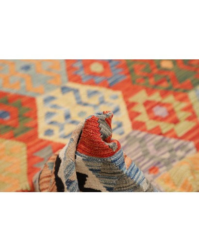 Tappeto Kilim Afghanistan marrone grigio 208x301