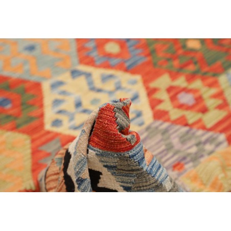 Tappeto Kilim Afghanistan marrone grigio 208x301