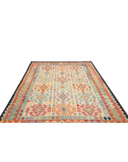 Tappeto Kilim Afghanistan marrone 203x294