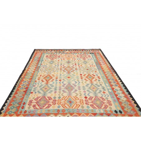 Tappeto Kilim Afghanistan marrone 203x294