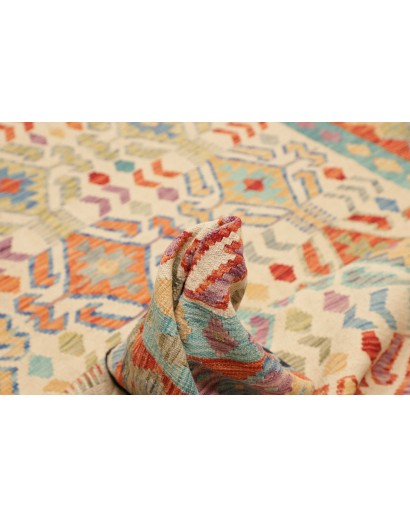 Tappeto Kilim Afghanistan marrone 203x294
