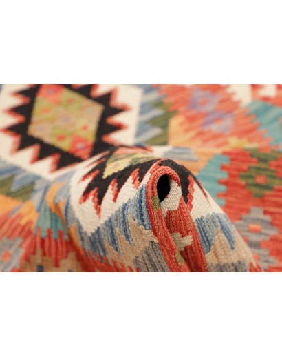 Tappeto Kilim Afghanistan marrone grigio 79x243