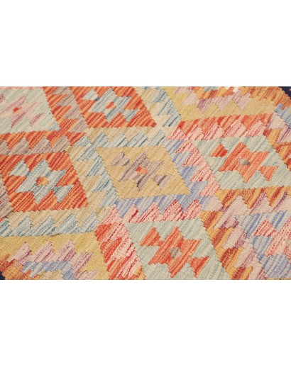 Tappeto Kilim Afghanistan marrone grigio 77x250