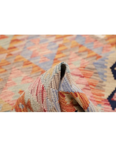 Tappeto Kilim Afghanistan marrone grigio 77x250
