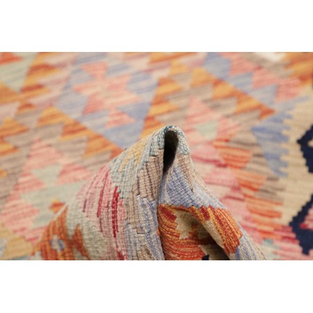 Tappeto Kilim Afghanistan marrone grigio 77x250