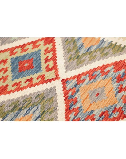 Tappeto Kilim Afghanistan marrone bianco 81x243