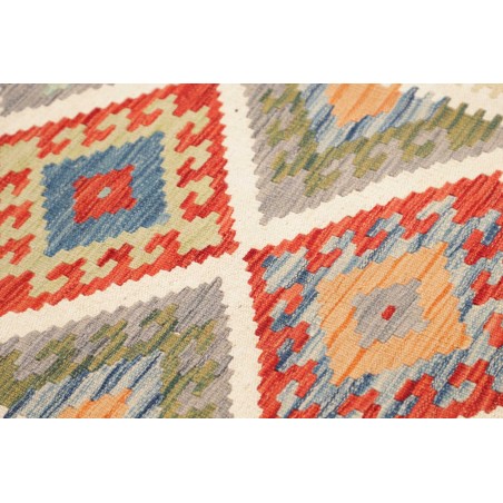 Tappeto Kilim Afghanistan marrone bianco 81x243