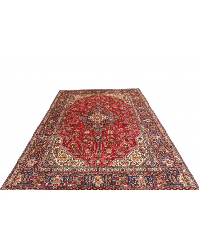 Tappeto Tabriz Persia marrone giallo 198x307