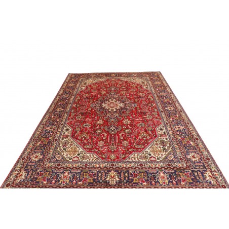 Tappeto Tabriz Persia marrone giallo 198x307