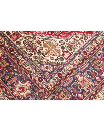 Tappeto Tabriz Persia marrone giallo 198x307
