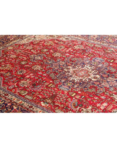 Tappeto Tabriz Persia marrone giallo 198x307