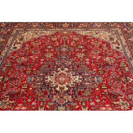 Tappeto Tabriz Persia marrone giallo 198x307
