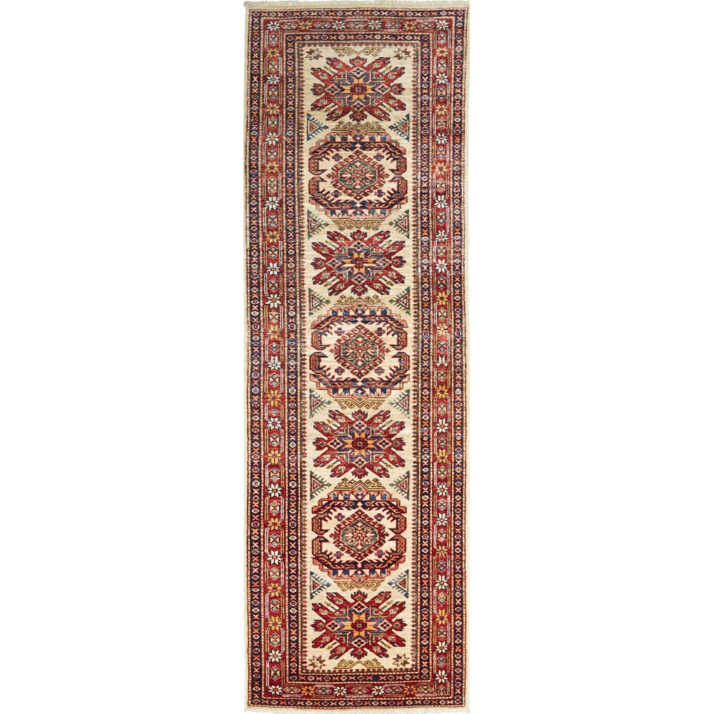 Tappeto Kazak Fine Pakistan marrone 78x267 Tappeto Kazak Fine Pakistan marrone 78x267