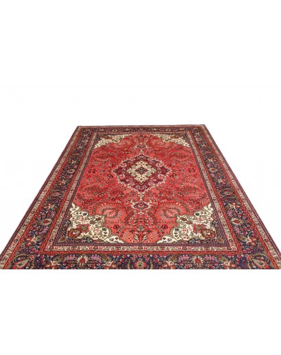 Tappeto Tabriz Persia marrone giallo 200x293