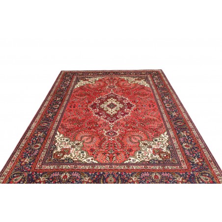 Tappeto Tabriz Persia marrone giallo 200x293