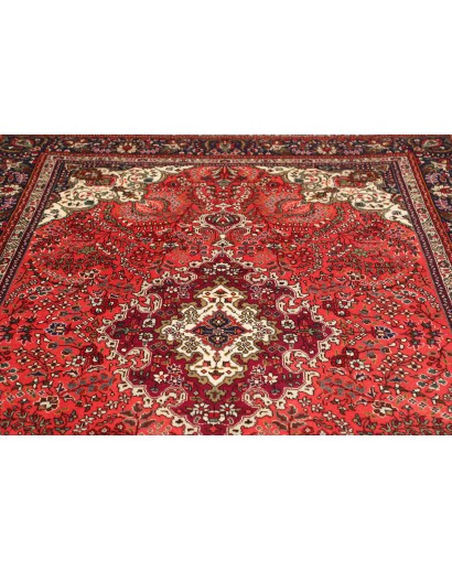 Tappeto Tabriz Persia marrone giallo 200x293