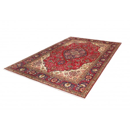 Tappeto Tabriz Persia marrone grigio 197x292