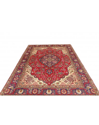 Tappeto Tabriz Persia marrone grigio 197x292