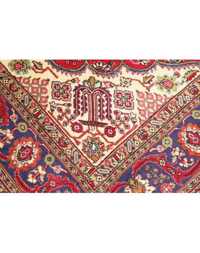 Tappeto Tabriz Persia marrone grigio 197x292