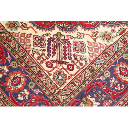 Tappeto Tabriz Persia marrone grigio 197x292
