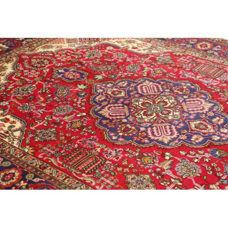Tappeto Tabriz Persia marrone grigio 197x292