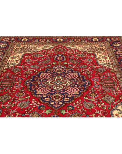 Tappeto Tabriz Persia marrone grigio 197x292